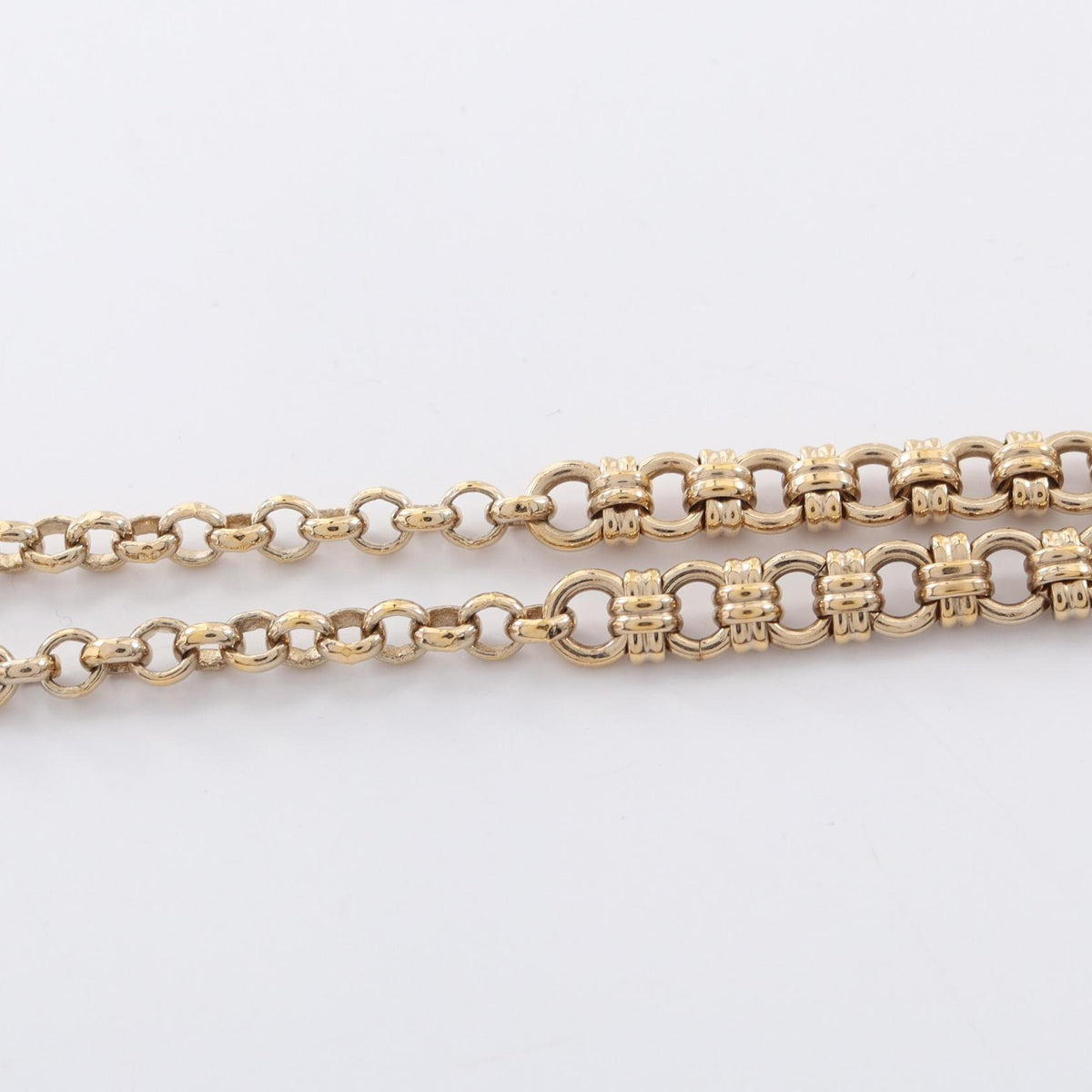 CHANEL Gold Coco Mark Logo Pearl Necklace