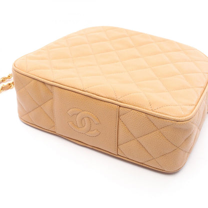 CHANEL Matelasse Caviar Skin Bag Beige