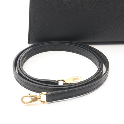 HERMES Mini Kelly 2 Sellier 2WAY Bag Black
