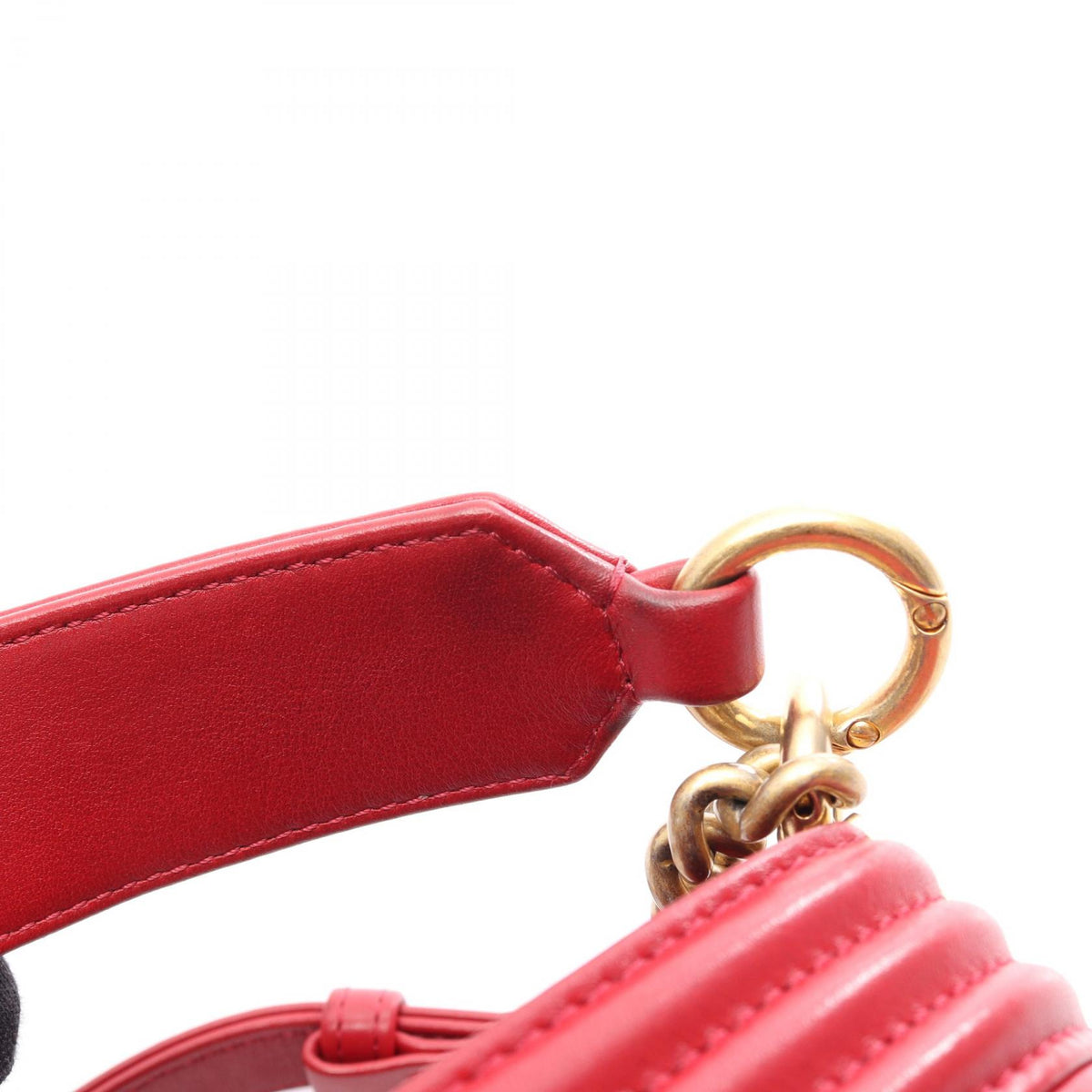 CHANEL Boy Chanel 2-Way Lambskin Bag Red
