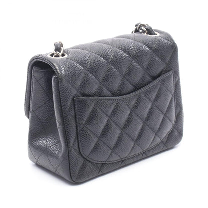 CHANEL Mini Matelasse Caviar Bag Black
