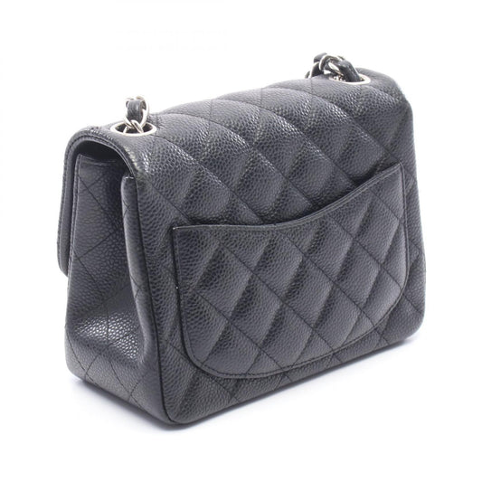 CHANEL Mini Matelasse Caviar Bag Black