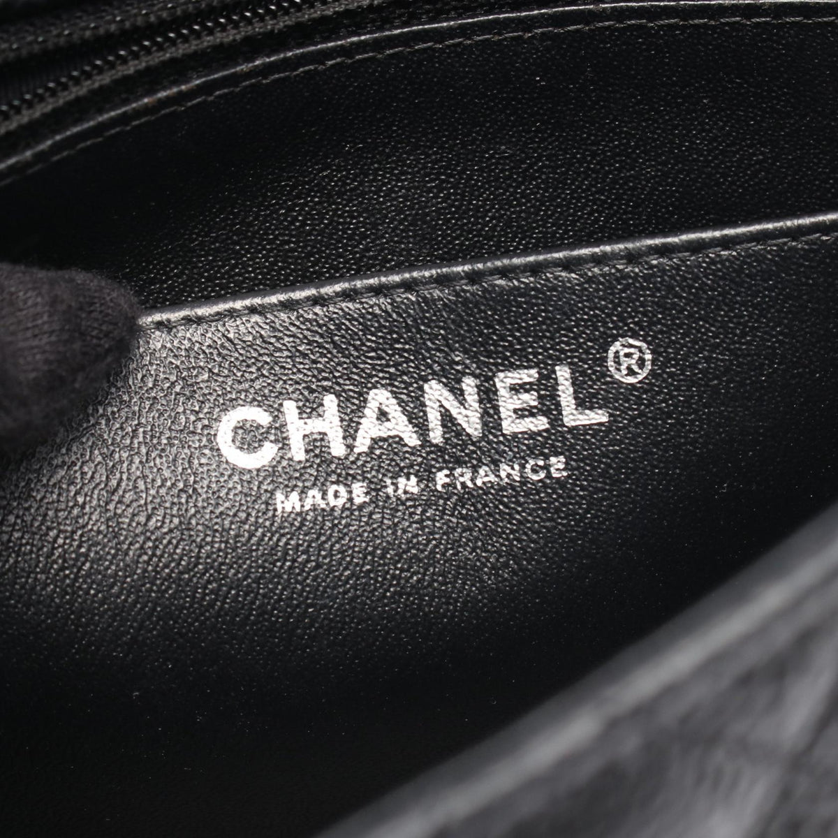 CHANEL Mini Matelasse Caviar Bag Black