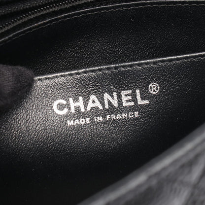 CHANEL Mini Matelasse Caviar Bag Black