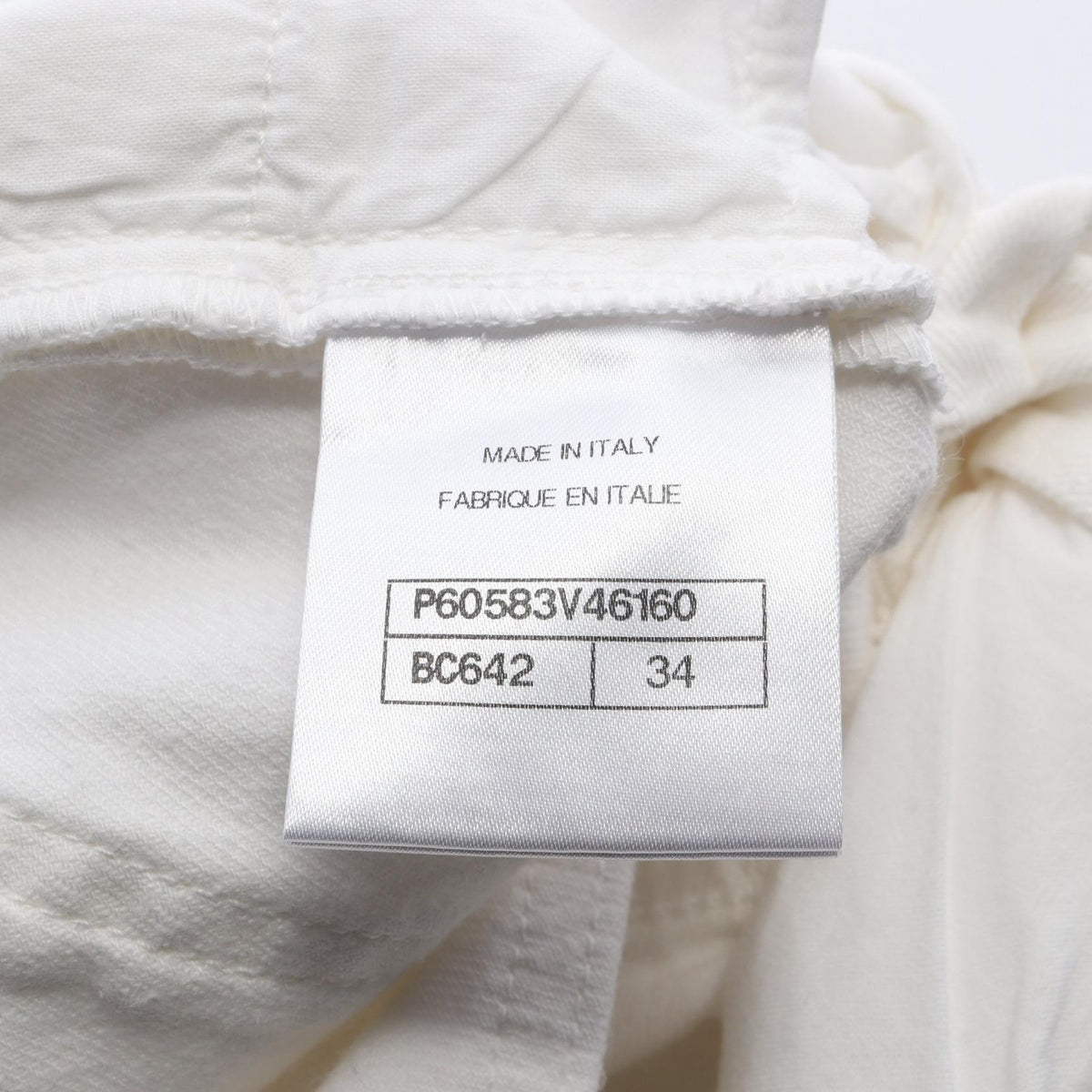 CHANEL Coco Mark Button Cotton Jeans Size 34