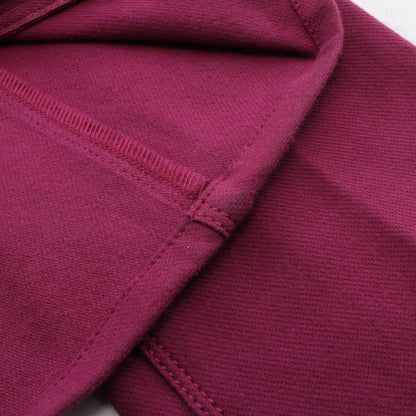 CHANEL Coco Mark Button Tweed Trim Pants Purple Size 34