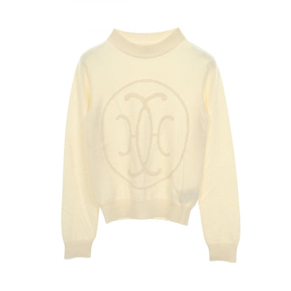 HERMES H-Lift Crewneck Cashmere Sweater White Size 36