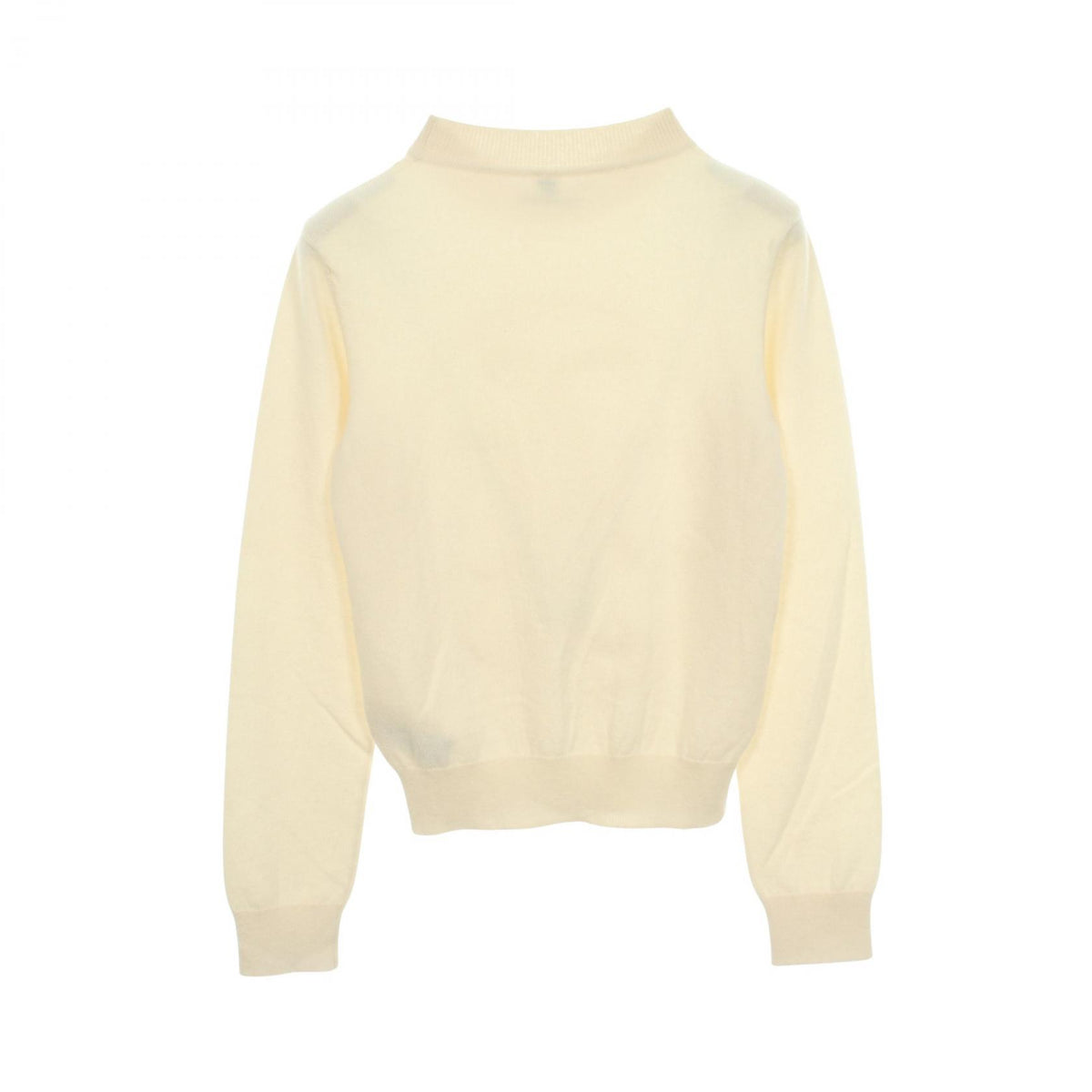 HERMES H-Lift Crewneck Cashmere Sweater White Size 36