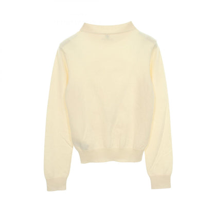 HERMES H-Lift Crewneck Cashmere Sweater White Size 36