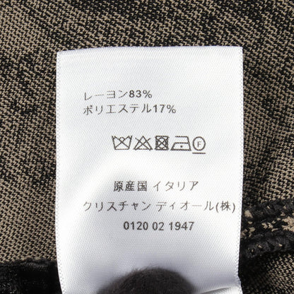 Dior Toile de Jouy Polo Viscose Dress Beige Size 38