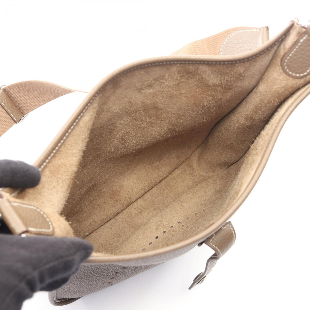HERMES Evelyne 3 PM Etaupe Shoulder Bag