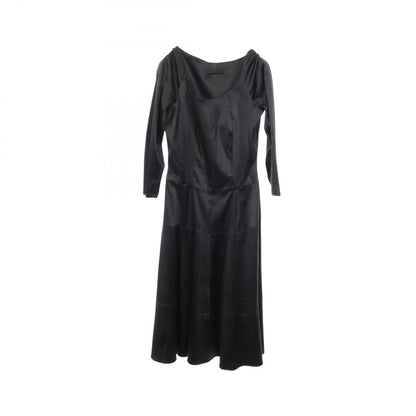 PRADA Silk Midi Dress Black Size 40