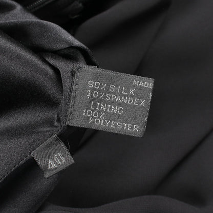 PRADA Silk Midi Dress Black Size 40