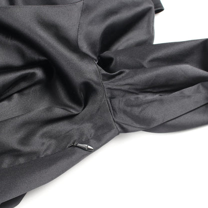 PRADA Silk Midi Dress Black Size 40