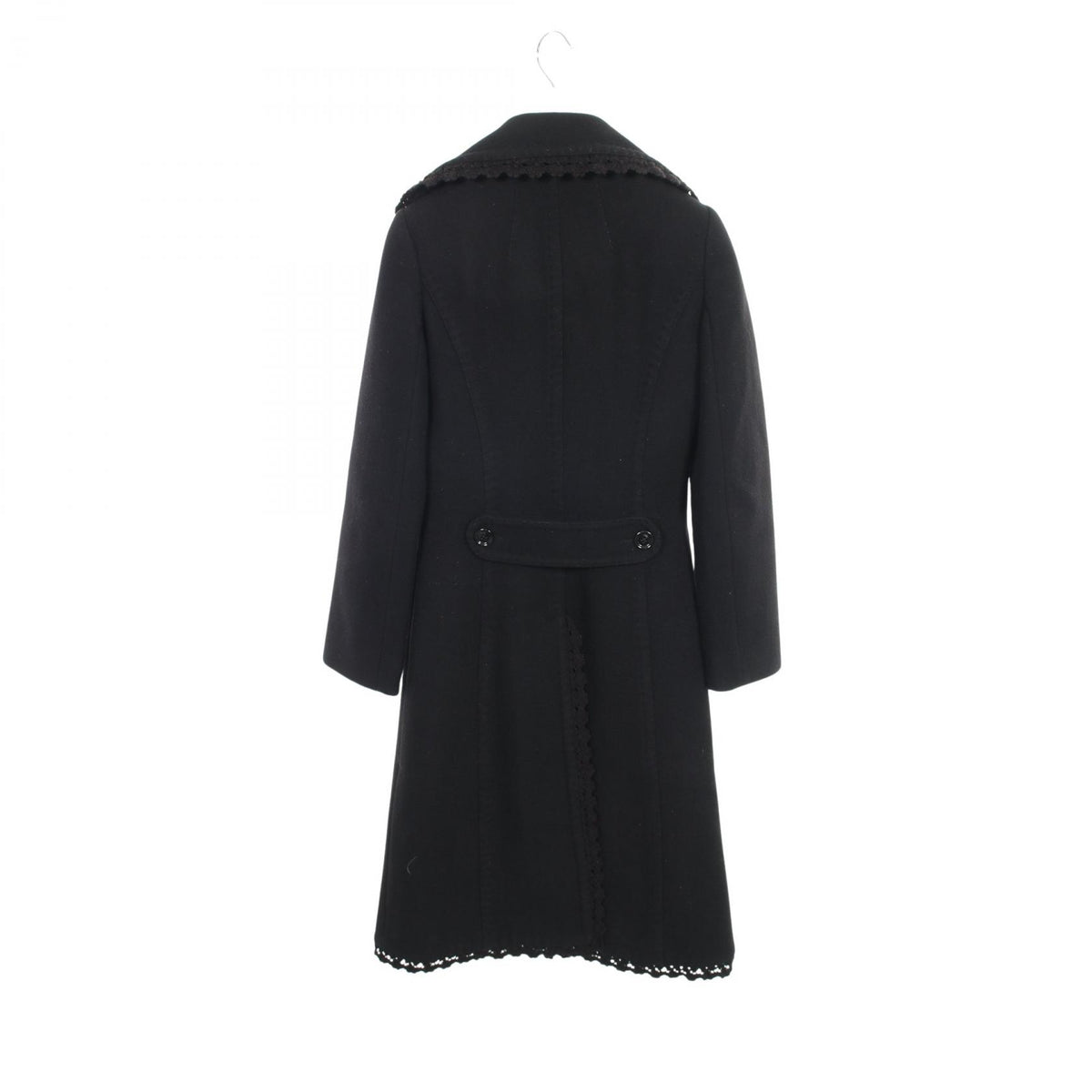 DOLCE & GABBANA Wool Coat Black Size 38