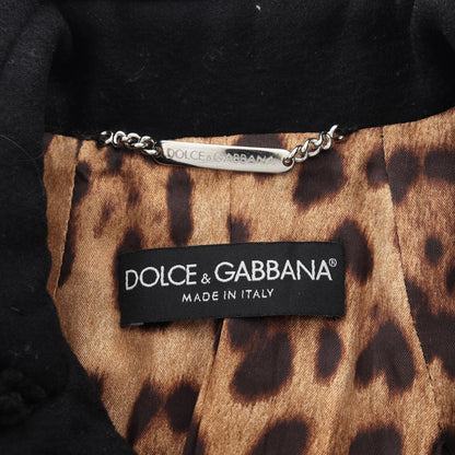 DOLCE & GABBANA Wool Coat Black Size 38