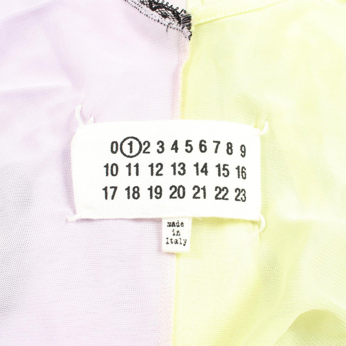 Maison Margiela Lace Panel Docking Tank Top Yellow Size 36