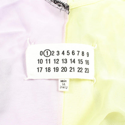 Maison Margiela Lace Panel Docking Tank Top Yellow Size 36