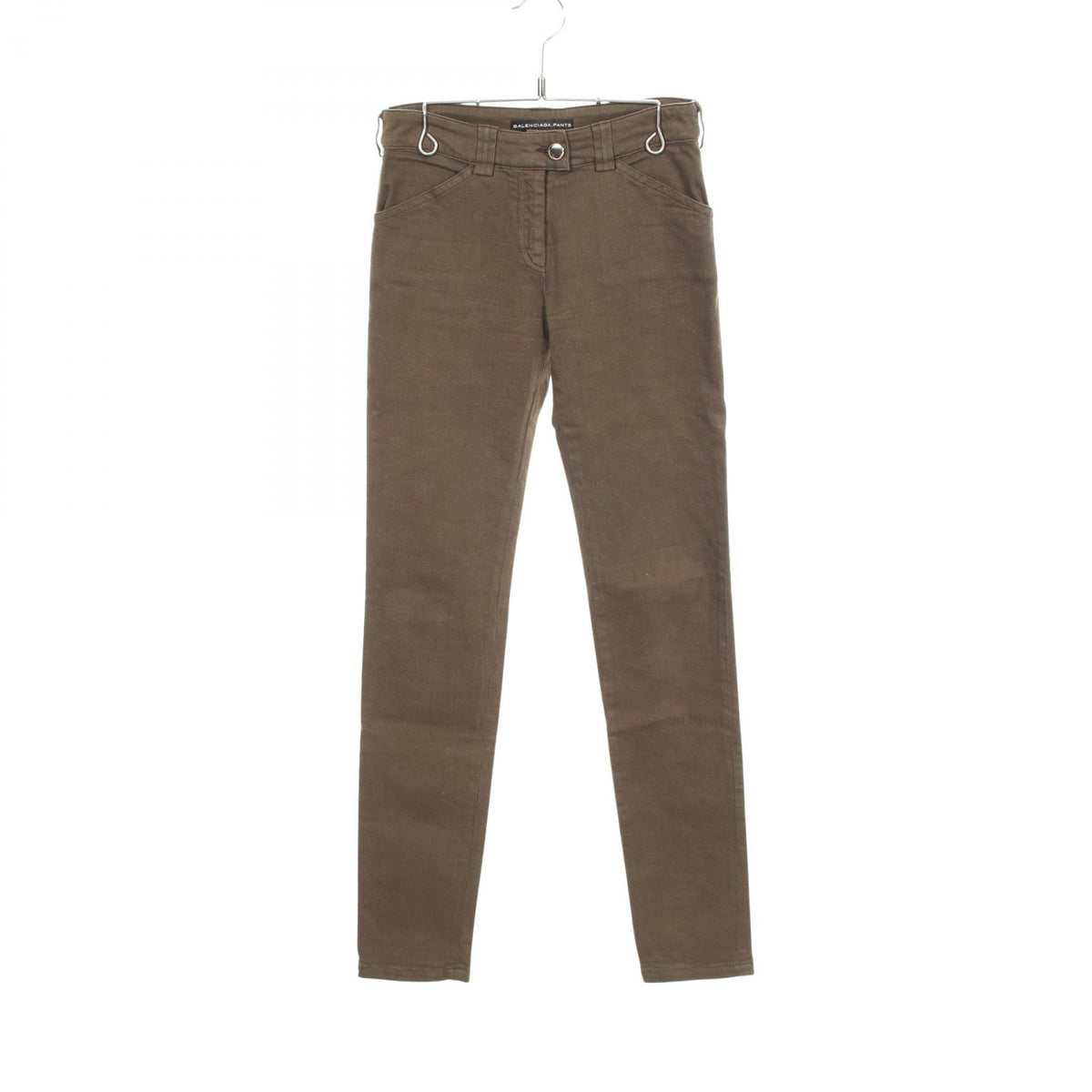 BALENCIAGA BB Skinny Cotton Jeans Brown Size 34