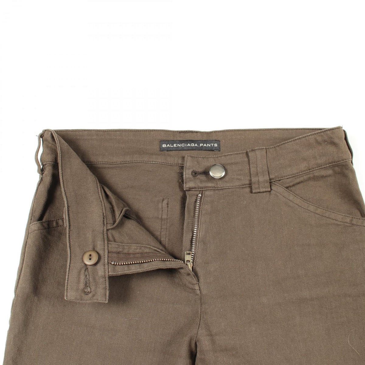 BALENCIAGA BB Skinny Cotton Jeans Brown Size 34