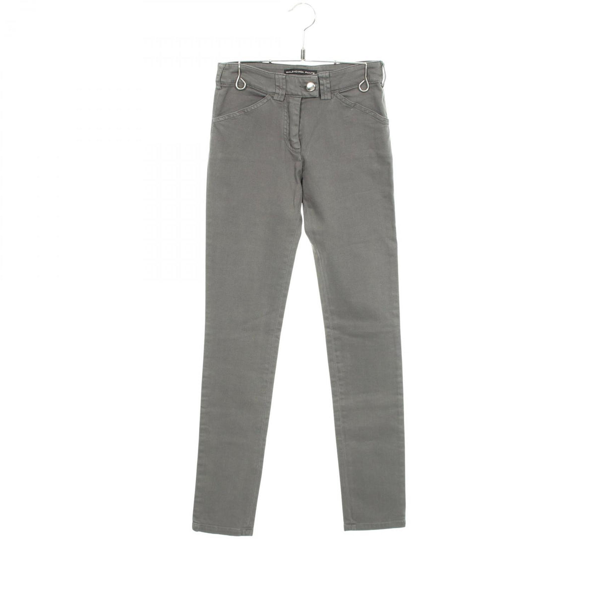 BALENCIAGA Cotton Skinny Jeans Green Size 34
