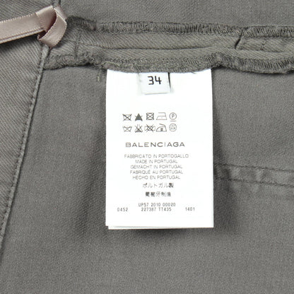 BALENCIAGA Cotton Skinny Jeans Green Size 34