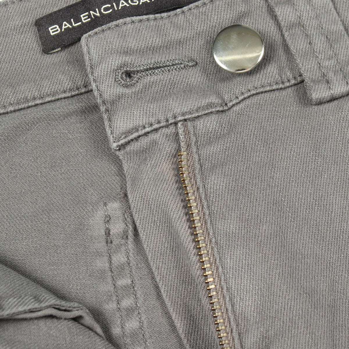 BALENCIAGA Cotton Skinny Jeans Green Size 34