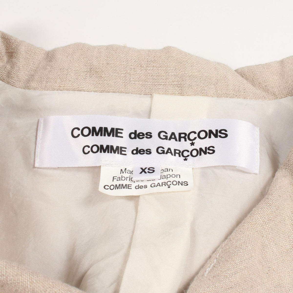 COMME des GARCONS COMME des GARCONS Jacket Beige Size XS