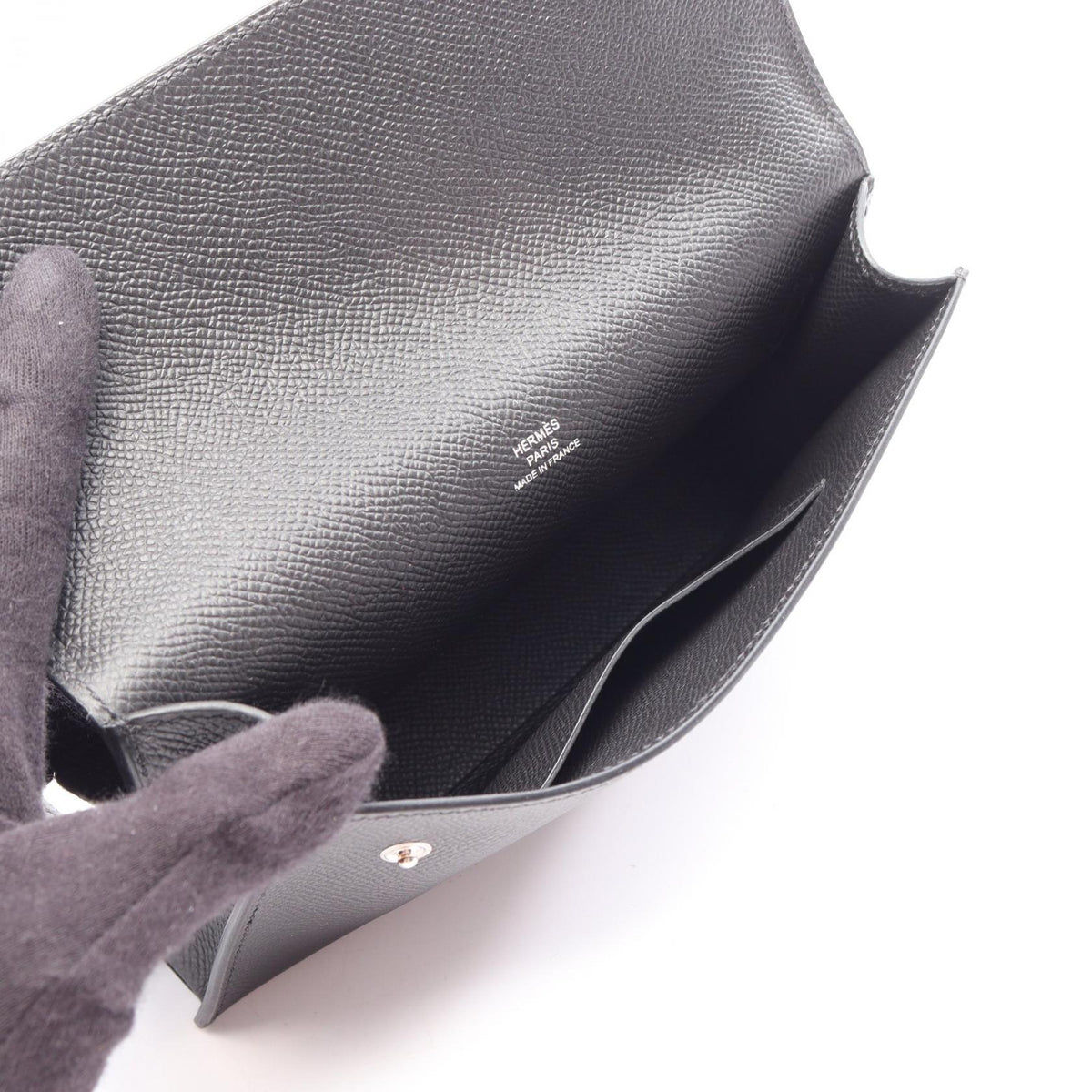 HERMES Nap To Go Veau Epsom Bag Black