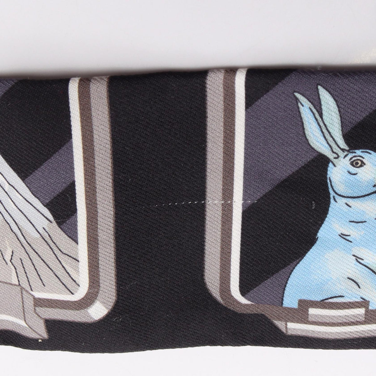 HERMES Twilly "Hermes Story" Silk Scarf