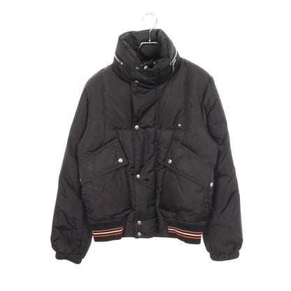 DIOR HOMME Nylon Black Hooded Down Jacket Size 44