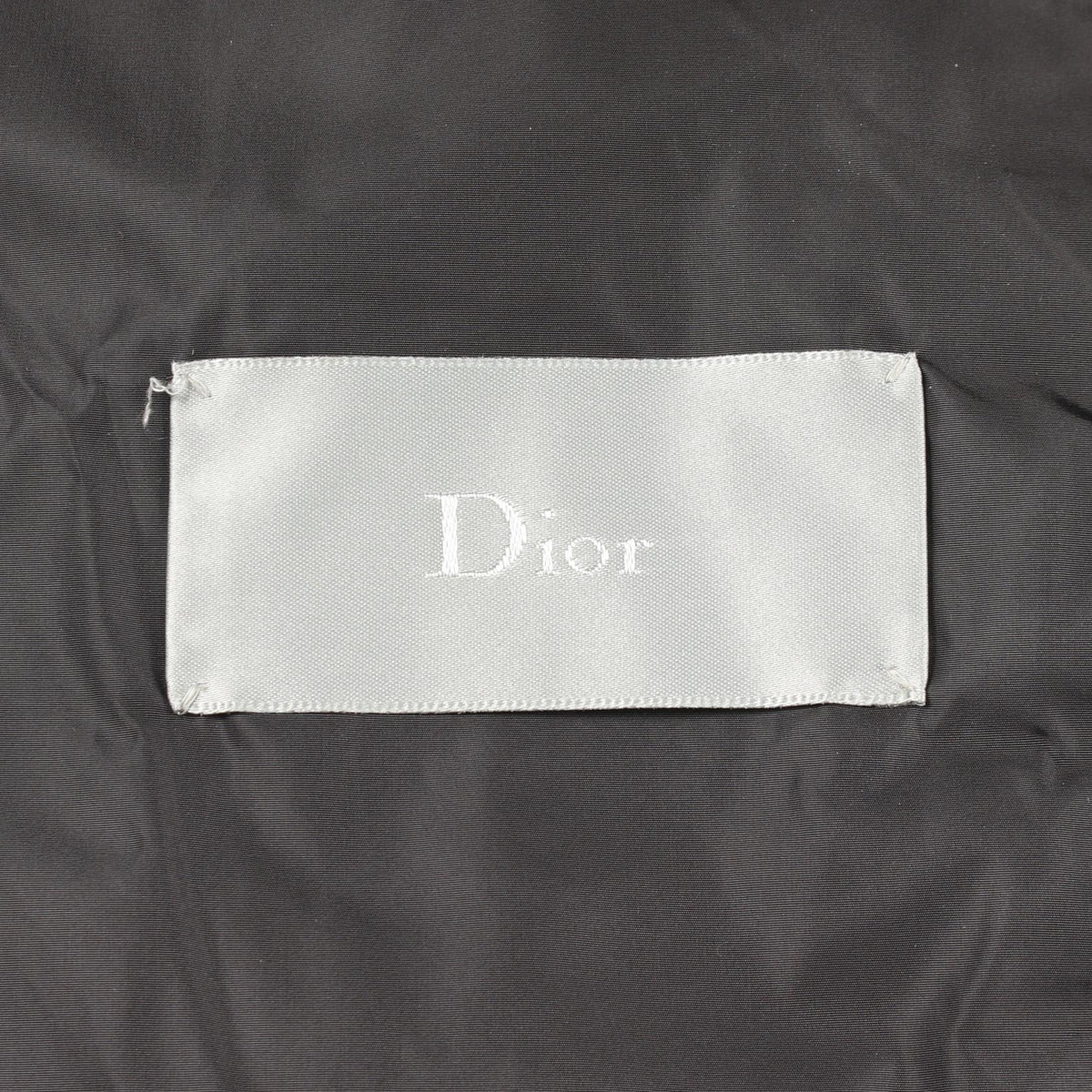 DIOR HOMME Nylon Black Hooded Down Jacket Size 44