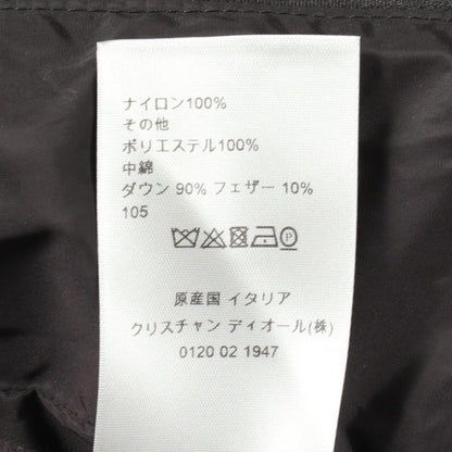 DIOR HOMME Nylon Black Hooded Down Jacket Size 44