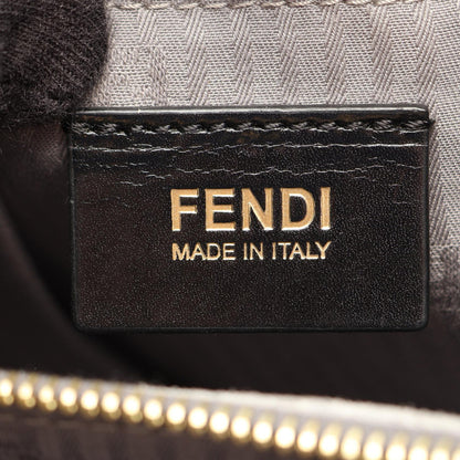 FENDI 2Jours 2-Way Leather Handle Bag Gray