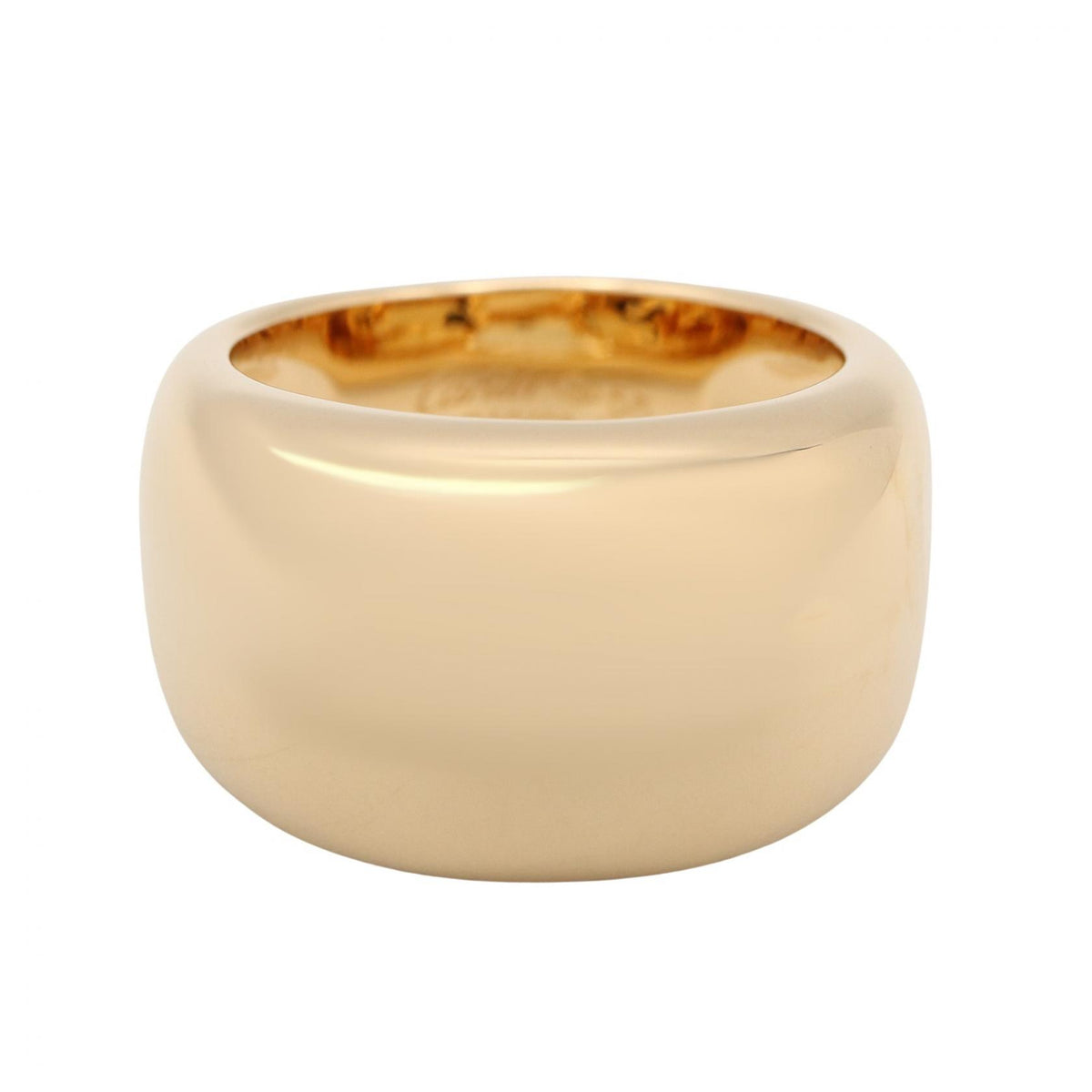 CARTIER Nouvelle Vague K18 Yellow Gold Ring Size JP 14.5