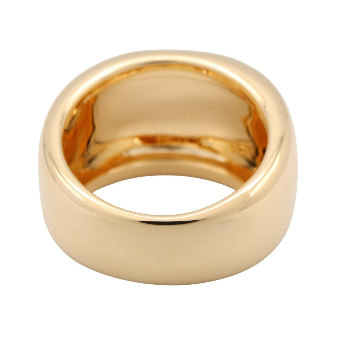 CARTIER Nouvelle Vague K18 Yellow Gold Ring Size JP 14.5
