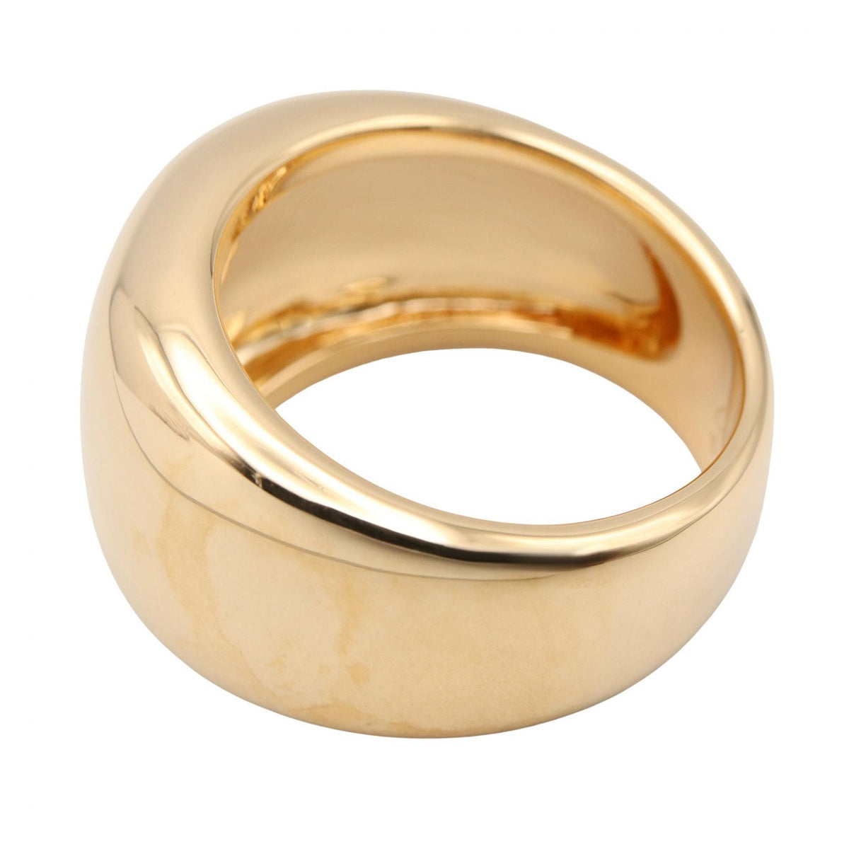 CARTIER Nouvelle Vague K18 Yellow Gold Ring Size JP 14.5