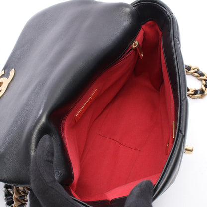 CHANEL 19 Matelassé Leather Bag Black