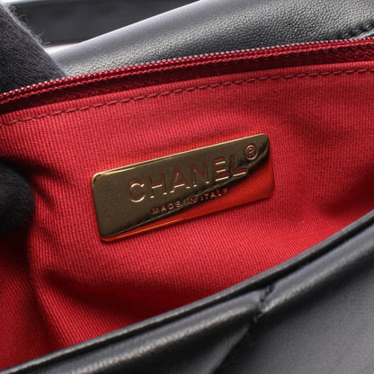 CHANEL 19 Matelassé Leather Bag Black