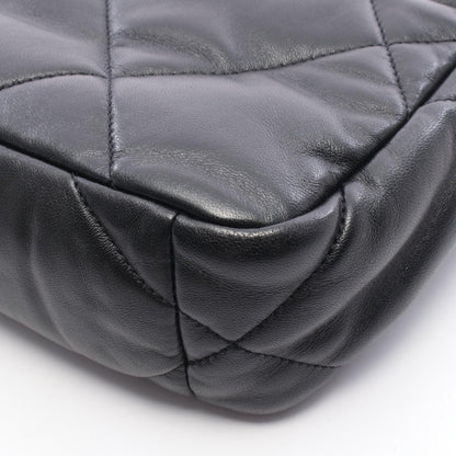 CHANEL 19 Matelassé Leather Bag Black