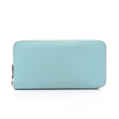 HERMES Azap Long Silk-in Bleu Epsom Wallet
