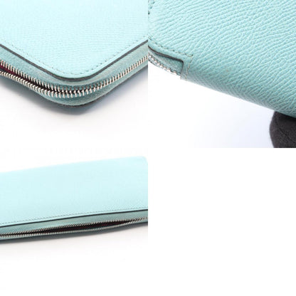 HERMES Azap Long Silk-in Bleu Epsom Wallet