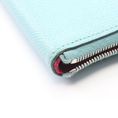 HERMES Azap Long Silk-in Bleu Epsom Wallet
