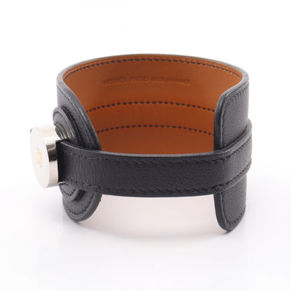 HERMES Cavalry Veau Swift Bangle Black Size T3