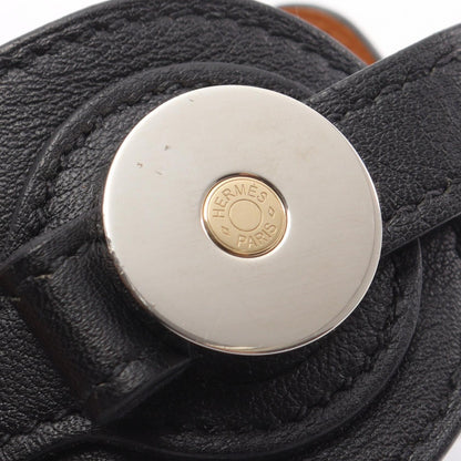 HERMES Cavalry Veau Swift Bangle Black Size T3