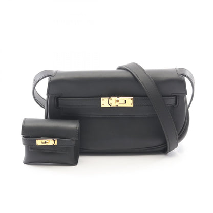 HERMES Kelly Move Veau Swift Bag Black