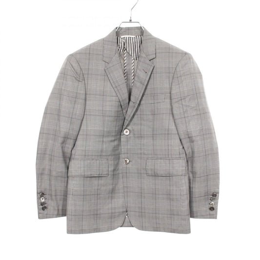 THOM BROWNE Glen Check Wool Silk Blazer Size 0