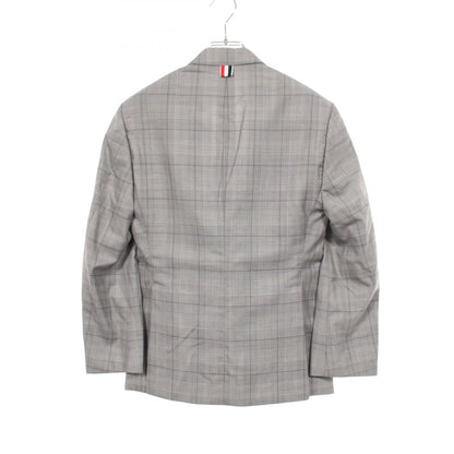 THOM BROWNE Glen Check Wool Silk Blazer Size 0