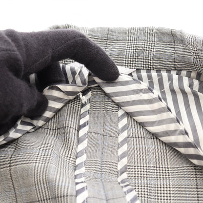THOM BROWNE Glen Check Wool Silk Blazer Size 0