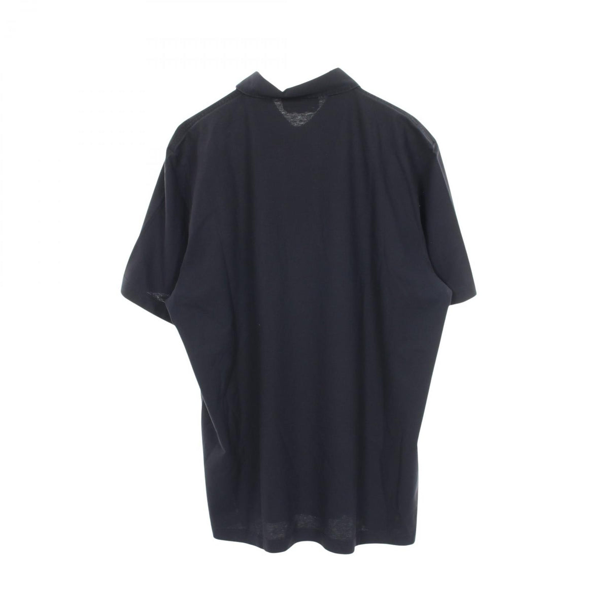 HERMES Short Sleeve Cotton Polo Blue Size L